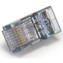 Platinum Tools 202050J ezEX44 10G RJ45 Shielded Connector w/ Int. Ground for Conductor OD Range.039in-.044in-&POE - 50pk