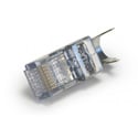 Photo of Platinum Tools 202051J ezEX44 10G RJ45 Shielded Connector w/ Ext. Ground for OD Range .039in - .044in and POE - 50pk