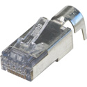 Photo of Platinum Tools 202052J ezEX48 10G RJ45 Shielded Connector w/ Ext. Ground for OD Range .043in - .048in and POE - 50pk