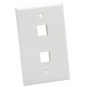Platinum Tools 602WH-25 Wall Plate - Standard - 2 Port - White - 25pc/Installer Pack