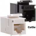 Platinum Tools 766BK-1 Cat5e Keystone Coupler - Female to Female - Black UTP - 1 Piece