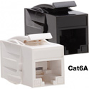 Photo of Platinum Tools 770BK-1 Cat6A Keystone Coupler - Female to Female - Black UTP - 1 Piece