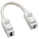 Platinum Tools 775WH-1C 3.5-Inch HDMI to HDMI Pigtail Keystone Jack Cable - White