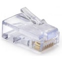 Photo of Platinum Tools 100015 EZ-RJ45 CAT5/5e Connectors for Solid or Stranded Conductors - 15 Pack