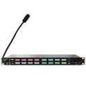 Photo of Pliant Technologies CrewCom FLEX 1RU 16-Key Frameless IP Intercom Main Panel - Native AES67 AoIP - Dual Gigabit Ethernet