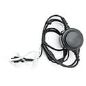 Pliant Technologies PHS-LAVPTT-DM MicroCom Lavalier Mic and Eartube - PTT Button with Dual Mini Connector for MicroCom