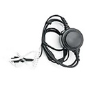 Photo of Pliant Technologies PHS-LAVPTT-DM MicroCom Lavalier Mic and Eartube - PTT Button with Dual Mini Connector for MicroCom