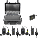 Pliant PMC-900XR-4PK MicroCom XR 900MHz Four-Pack Single-Ear Wireless Headsets w/Li-Ion Batteries
