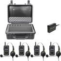 Photo of Pliant Technologies PMC-900XR-4PK MicroCom XR 900MHz Four-Pack Single-Ear Wireless Headsets w/Li-Ion Batteries