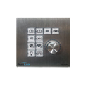 Photo of PureLink iCON-K10D iCON 10-Button 2 Gang Wall Mount Keypad Rotary Push Dial with Integrated EZControl