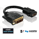 Photo of PureLink PI065 DVI Male to HDMI Female Port Saver Adapter with TotalWire Technology