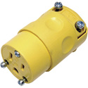 Photo of Leviton 515CV Commercial Grade 15 Amp 5-15R 125V 3-Prong AC Receptacle Yellow