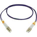 Photo of Camplex PMMDM4-LC-LC Premium OM4 10/40/100G Multimode Duplex LC Plenum Fiber Optic Patch Cable - Purple - 75 Meter