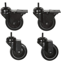 Photo of Premier Mounts CAST Set of 4-inch Casters - 2 Locking - Use with Mobile Carts