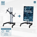 Photo of Premier Mounts DISPLAY-360 Mobile 360-Degree Rotating Tilt Mount Monitor Cart for 37 - 61-Inch Flat Screens