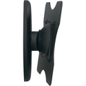 Premier Mounts PTM-B Single Stud Tilt & Pivot Flate Panel Mount - Up to 50 lbs - Black