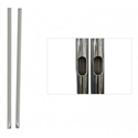 Photo of Premier Mounts T40 Replacement Pole for Dual Pole Carts and Stands - 2.000 OD x 40 L - Chrome - Pair