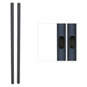 Photo of Premier Mounts T60B Replacement Pole for Dual Pole Carts and Stands - 2.000 OD x 60 L - Black - Pair