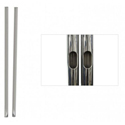 Photo of Premier Mounts T72 Replacement Pole for Dual Pole Carts and Stands - 2.000 OD x 72 L - Chrome - Pair