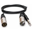 Photo of Point Source Audio ADP-4MX3M-TRS 4-Pin Male XLR to 3-Pin Male XLR/TRS Adapter Y-Cable