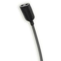 Point Source Audio CO2-8WL Confidence Omni Dual Lavalier Mic w/ lockable 3.5mm X-Connector for Sennheiser - Black