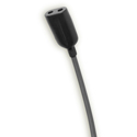 Point Source Audio CO2-8WL Confidence Omni Dual Lav Mic w/ 3-Pin LEMO X-Connector for Sennheiser SK/Shure UR1M - Black