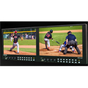 Postium PRM-102F 10 In Multi Format Dual LCD Rack Monitor with 3G-SDI