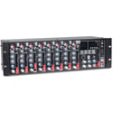 Pro Resonance Audio MX9 9-Channel 3RU Rack Mount Audio Mixer with Bluetooth and Effects