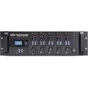 Pure Resonance Audio RZMA240BT 3RU Rack Mount 4 Zone Commercial Bluetooth Mixer Amplifier - 4x240 Watts/4 Ohm - 70V/100V