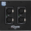 ProCo AODDP-4XF AoDDP 4 Channel Input Neutrik Female XLR Dante Wall Plate Box