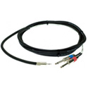 Pro Co IPMB2Q-5 Mini Bal to 2Q Sound Card Cable 5 Ft.