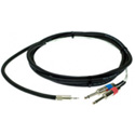 Pro Co IPMB2Q-5 Mini Bal to 2Q Sound Card Cable 5 Ft.