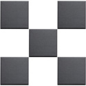 Primacoustic F121 1212 00 1 Inch Broadway Scatter Block Panel 12 Inches x 12 Inches x 1 Beveled Edge - Black