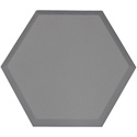 Photo of Primacoustic P115 1416 08 Broadway Element Accent Hexagon Panel - Beveled Edge - Grey - 12 Panels