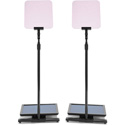 Photo of Prompter People PRO-SP17P Stagepro Presidential Teleprompter Pair w/ 17 In Pro Monitors - 65/35 Optics - Metal Poles