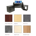 Photo of Omnirax Producers Corner Audio Video Workstation (Black Melamine)