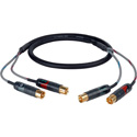 Sescom PROFI-2RCA-C10 Patching Audio Cable Professional 2 RCA Male to 2 RCA Male - 10 Foot