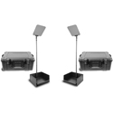 Photo of Prompter People PRO-SP19PKIT-CARB ProLine StagePro 19 Inch Carbon Fiber Presidential Teleprompter Set (Pair)