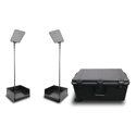 Prompter People PRO-SP19PHBKIT Stagepro Teleprompter Pair - 19in Highbright Monitors - 65/35 Optical Glass - Hard Case