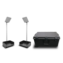 Photo of Prompter People PRO-SP24PKIT-CARB Stagepro Portable Teleprompter Pair - 24in Monitors - 65/35 Optical Glass - Hard Case