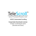 Photo of Prompter People SW-TSCROLL-CORP5-VR TeleScroll Voice Software Download - 5 License Corporate Bundle