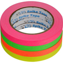 Pro Tapes 001UPCGS1220MFLUOR Pro Pocket Spike 1/2 x 20 Yards - Stack of Pink/Green/Orange/Yellow - 4 Pack