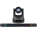 Photo of PTZOptics Move 4K 20x PTZ Camera and Elgato Stream Deck Studio Rack Mount 32-Key Control Surface Bundle - Gray