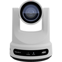 Photo of PTZOptics PT12X-LINK-4K-GY Link 4K 12x Auto-Tracking PTZ Camera Featuring Dante AV-H - USB 2.0/HDMI 2.0/3G-SDI - White