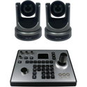 PTZOptics PT20X-SDI-GY-G2 2x PTZ Camera Kit with JOY-G4 PTZ Joystick Controller - 20x Zoom/SDI-HDMI/CVBS/IP Streaming
