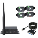 PTZCam TALLY4-VMIX 4-Camera vMix Wireless Tally Light System for use with PTZCam Switch N8 or Switchblade VMC12