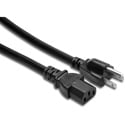 Photo of Hosa Power Cord: NEMA 3-Prong Male to IEC 3-Prong Female (50 Ft)