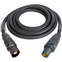 Photo of Laird 2/0 AWG 300 Amp 16 Series Cam-Lok Flexible Feeder Cable Male to Female Extension - Black - 75 Foot