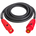 Photo of Laird PWR300A 2/0 AWG 300 Amp 16 Cam-Lok Flexible Feeder Cable Male to Female Extension - Red - 75 Foot