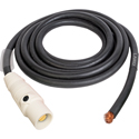 Photo of Laird PWR300A 2/0 AWG 300 Amp 16 Cam-Lok Flexible Feeder Cable Male to Blunt - White - 10 Foot